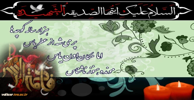 اول فدایی علی از چه رو خاموشی                       حیدر سیه پوشیده و تو کفن پوشی 2