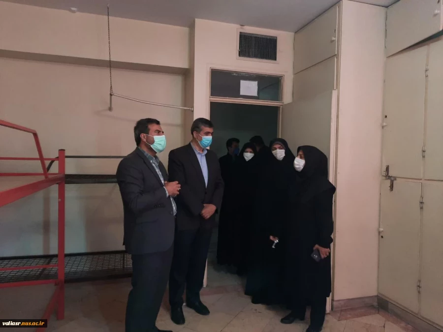 بازدید دکتر شبستانی، مشاور رییس و سرپرست مرکز نظارت، ارزیابی و تضمین کیفیت دانشگاه فنی و حرفه ای در راستای بازگشایی آموزشهای حضوری از دانشکده فنی و حرفه ای ولی عصر (عج) 2