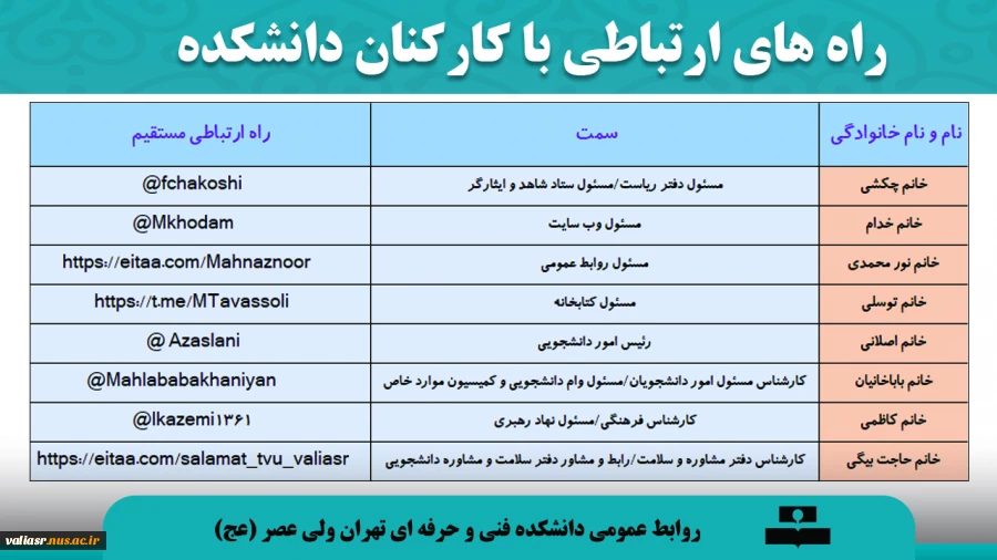 اطلاعیه مهم و فوری ویژه مراجعین محترم 8