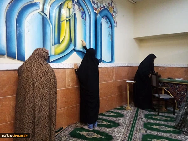 برگزاری مراسم غبار روبی نماز خانه دانشکده فنی ولی عصر (عج) به مناسبت هفته خوابگاهها 5