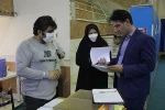 بازدید نماینده دفتر نظارت و ارزیابی دانشگاه فنی و حرفه ای کشور از حوزه برگزاری امتحانات حضوری دانشکده ولی عصر(عج) 5