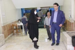 بازدید نماینده دفتر نظارت و ارزیابی دانشگاه فنی و حرفه ای کشور از حوزه برگزاری امتحانات حضوری دانشکده ولی عصر(عج) 7