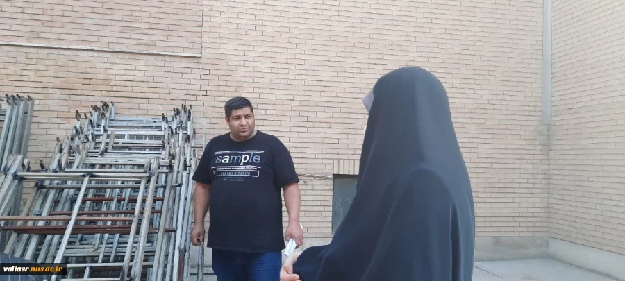 بازدید رییس دانشکده از روند تجهیز خوابگاه 5