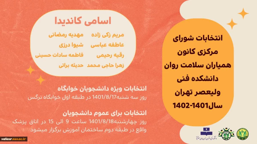انتخابات شورای مرکزی کانون همیاران سلامت روان 2