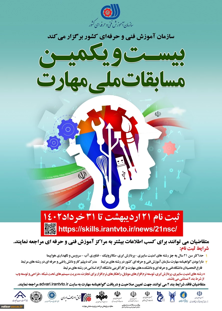 بیست و یکمین دوره مسابقات ملی مهارت در سال 1402  3