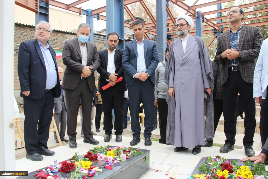 دهمین سالگرد تدفین شهدای گمنام دانشکده ولی عصر(عج) برگزار شد 10