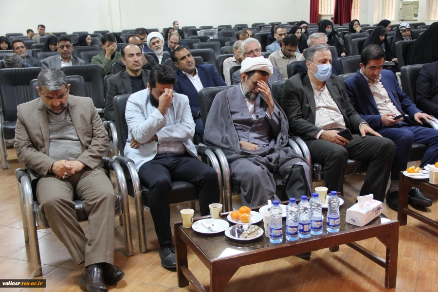 دهمین سالگرد تدفین شهدای گمنام دانشکده ولی عصر(عج) برگزار شد 9