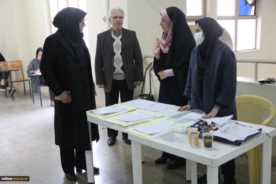 بازدید رییس دانشکده از حوزه امتحانات پایان ترم 5