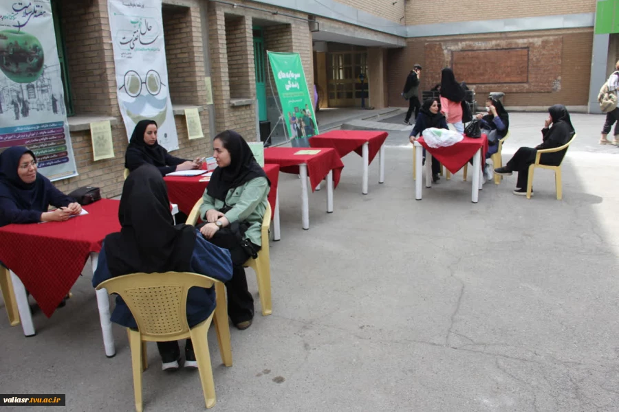 همزمان با هفته سلامت طرح غربالگری پزشکی در دانشکده ولی عصر(عج) برگزار شد 7