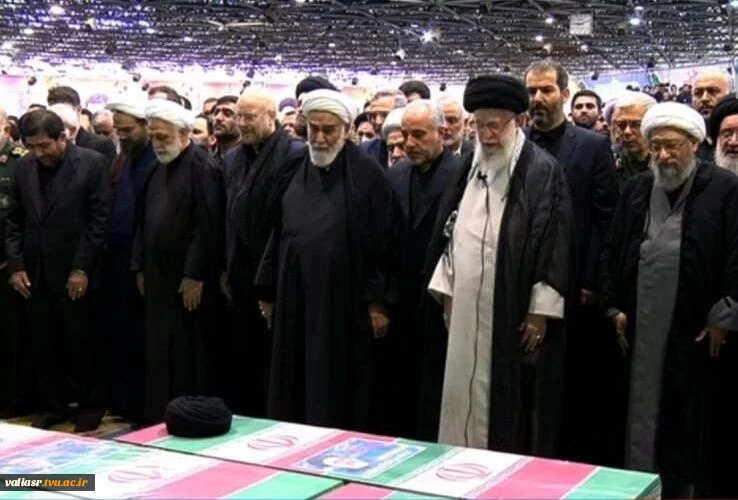 داع دانشگاهیان دانشگاه فنی و حرفه‌ای در استان تهران با پیکر شهدای سانحه سقوط بالگرد 3