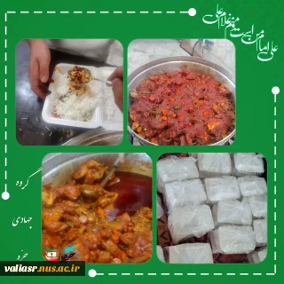 تهیه و توزیع ١١٠ پرس غذا در مناطق کم برخوردار به مناسبت عید غدیر