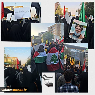 حضور دانشجویان بسیجی در دسته بزرگ عزاداری دانشجویی_مردمی