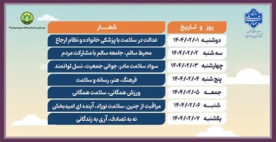 شعار و روزشمار هفته سلامت ۱۴۰۴ 3