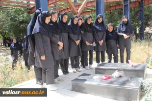 دانش آموزان مقطع تحصیلی نهم مدرسه شهید عراقی، از دانشکده ولی عصر (عج) بازدید نمودند 4