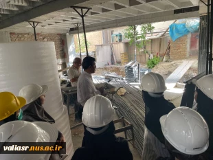 بازدید دانشجویان رشته معماری دانشکده ولی عصر(عج) از دو پروژه ساختمانی مسکونی 3