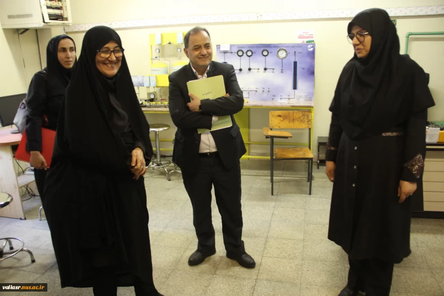 بازدید مسئولین دانشگاه از ظرفیت ها و پتانسیل های دانشکده ملی مهارت ولی عصر(عج) 3