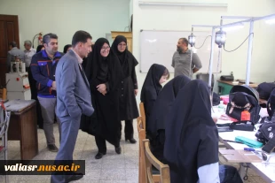 بازدید مسئولین دانشگاه از ظرفیت ها و پتانسیل های دانشکده ملی مهارت ولی عصر(عج) 7
