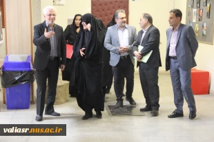 بازدید مسئولین دانشگاه از ظرفیت ها و پتانسیل های دانشکده ملی مهارت ولی عصر(عج) 10