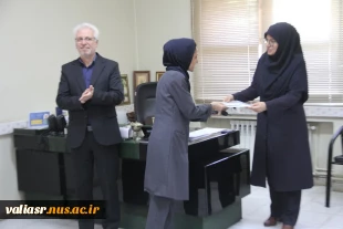 آیین تقدیر از کارکنان واحد آموزش دانشکده ولی عصر(عج) 2