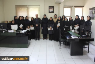 آیین تقدیر از کارکنان واحد آموزش دانشکده ولی عصر(عج) 3