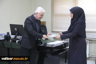 آیین تقدیر از کارکنان واحد آموزش دانشکده ولی عصر(عج) 4