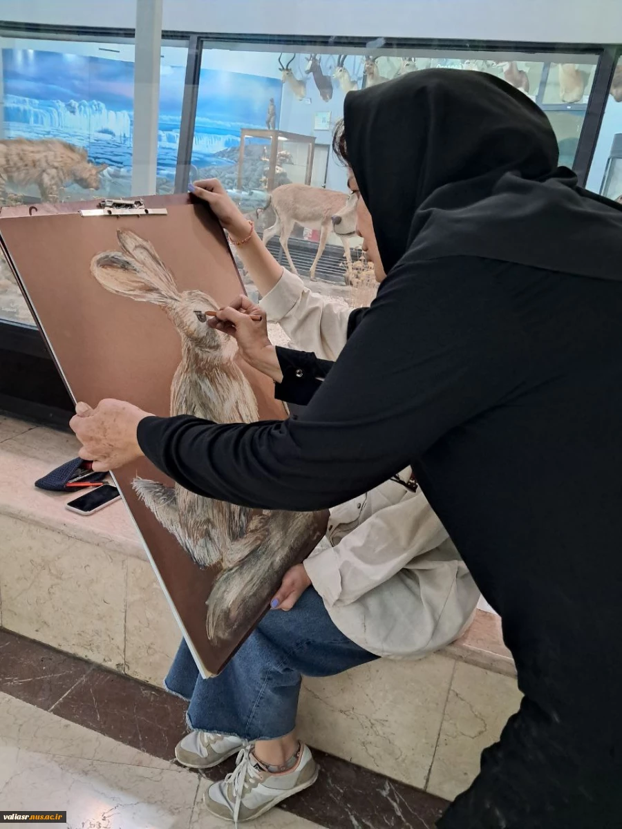 بازدید دانشجویان رشته گرافیک دانشکده ولی عصر(عج) از موزه تنوع زیستی پردیسان 3