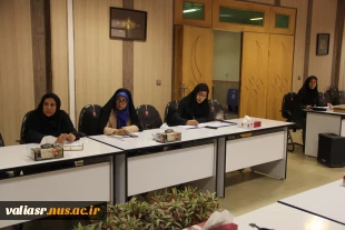 برگزاری جلسه کمیته منتخب آموزشی و پژوهشی در  دانشکده ولی عصر(عج) 4