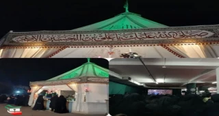 حضور جمعی از دانشجویان در مراسم عزاداری  شهادت حضرت زینب(س)