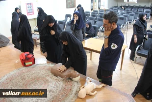 کارگاه آموزشی" کمک های اولیه پایه" در دانشکده ولی عصر(عج) برگزار شد 3