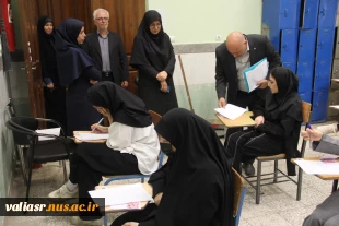 بازدید نماینده نظارت و ارزیابی دانشگاه ملی مهارت استان مازندران از روند برگزاری امتحانات پایان ترم در دانشکده ولی عصر (عج) 4