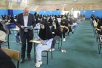بازدید نماینده نظارت و ارزیابی دانشگاه ملی مهارت استان مازندران از روند برگزاری امتحانات پایان ترم در دانشکده ولی عصر (عج) 7