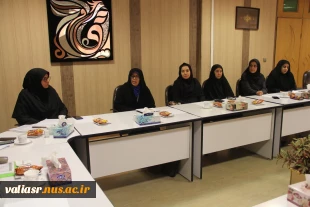 برگزاری نشست مشترک معاون آموزشی، معاون پژوهش و فناوری و رئیس نظارت و ارزیابی دانشگاه ملی مهارت با اعضای هیأت علمی دانشکده ولی عصر(عج)  2