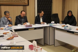 برگزاری نشست مشترک معاون آموزشی، معاون پژوهش و فناوری و رئیس نظارت و ارزیابی دانشگاه ملی مهارت با اعضای هیأت علمی دانشکده ولی عصر(عج)  3