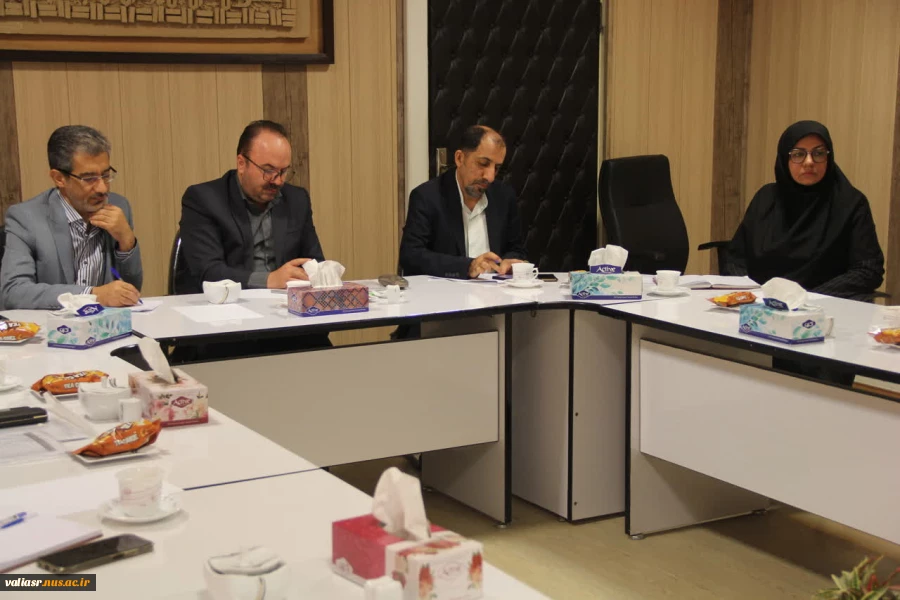 برگزاری نشست مشترک معاون آموزشی، معاون پژوهش و فناوری و رئیس نظارت و ارزیابی دانشگاه ملی مهارت با اعضای هیأت علمی دانشکده ولی عصر(عج)  3