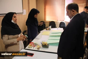 بازدید رئیس مرکز نظارت، ارزیابی و تضمین کیفیت و مشاور رئیس دانشگاه، از روند ثبت نام دانشجویان جدید الورود در دانشکده ولی عصر(عج) 3