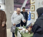 نمایش هنر و توانمندی دانشجویان دانشکده ولی عصر(عج) در نمایشگاه فیروزه در وزارت علوم و تحقیقات 7