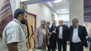 نمایش هنر و توانمندی دانشجویان دانشکده ولی عصر(عج) در نمایشگاه فیروزه در وزارت علوم و تحقیقات 2