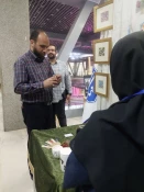 نمایش هنر و توانمندی دانشجویان دانشکده ولی عصر(عج) در نمایشگاه فیروزه در وزارت علوم و تحقیقات 3
