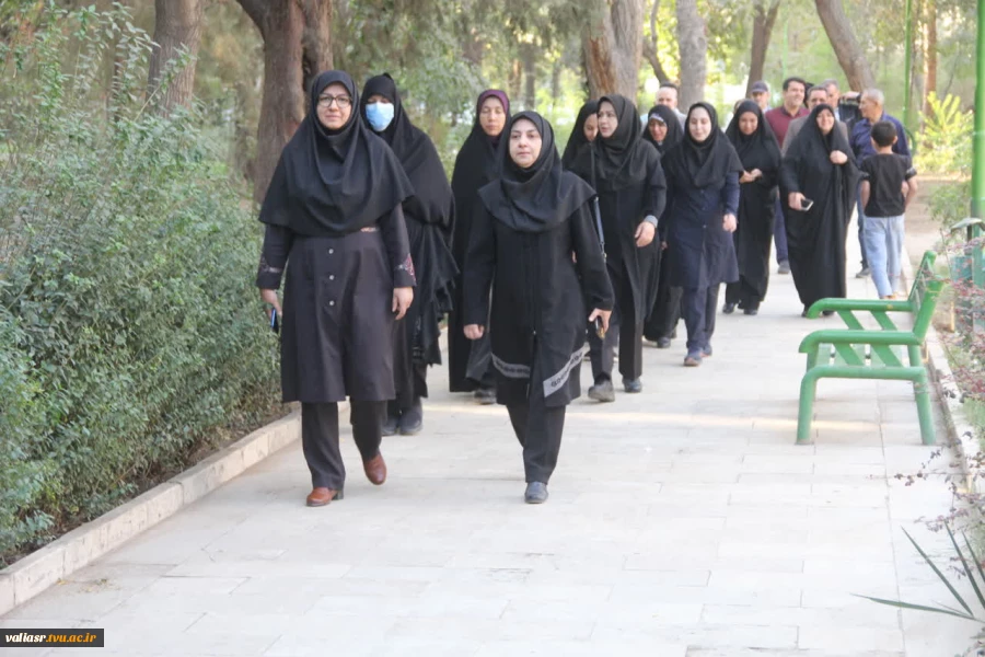 برگزاری همایش پیاده‌روی به مناسبت گرامی‌داشت هفته تربیت بدنی و ورزش در دانشکده ولی عصر(عج) 6