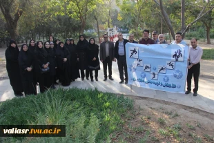 برگزاری همایش پیاده‌روی به مناسبت گرامی‌داشت هفته تربیت بدنی و ورزش در دانشکده ولی عصر(عج) 8