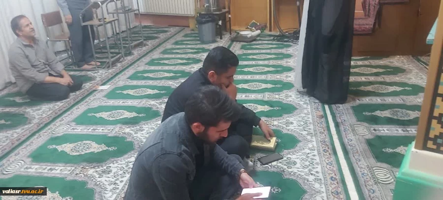 برگزاری مراسم عزاداری ایام فاطمیه به مناسبت شهادت حضرت زهرا (س) در دانشکده ولی عصر(عج) 2