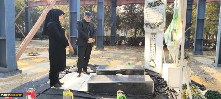 برگزاری مراسم سالگرد تدفین شهدای خوشنام دانشکده همزمان با ایام عزاداری شهادت حضرت فاطمه زهرا (س)در دانشکده ولی عصر(عج) 9
