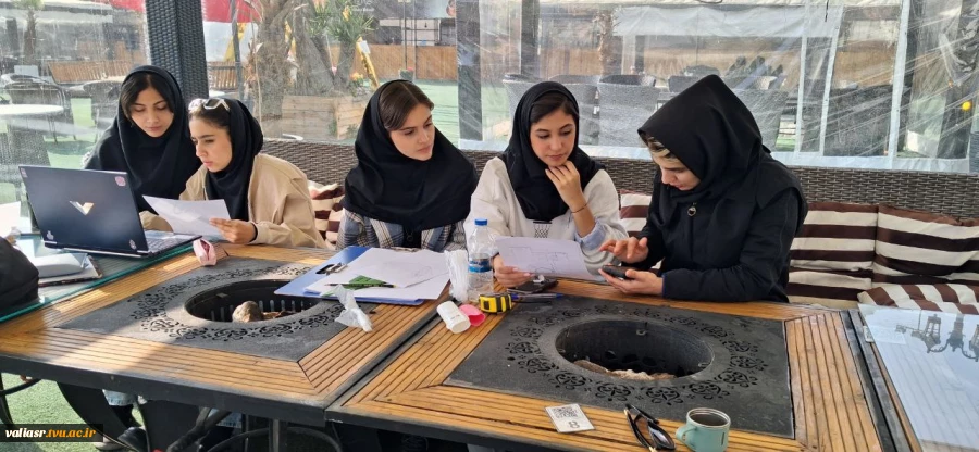 بازدید دانشجویان رشته معماری دانشکده ولی عصر(عج) از مجموعه تفریحی و رفاهی دشت بهشت 3