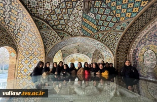 بازدید دانشجویان رشته گرافیک دانشکده ولی عصر(عج) از مجموعه تاریخی کاخ گلستان 2