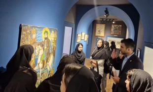 بازدید دانشجویان رشته گرافیک دانشکده ولی عصر(عج) از "موزه سینما" واقع در مجموعه تاریخی باغ فردوس تهران 2