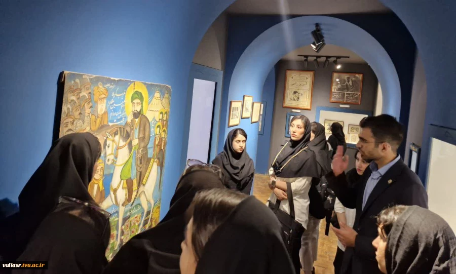 بازدید دانشجویان رشته گرافیک دانشکده ولی عصر(عج) از "موزه سینما" واقع در مجموعه تاریخی باغ فردوس تهران 2
