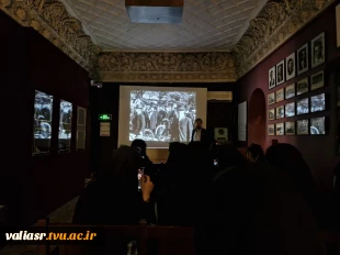 بازدید دانشجویان رشته گرافیک دانشکده ولی عصر(عج) از "موزه سینما" واقع در مجموعه تاریخی باغ فردوس تهران 5