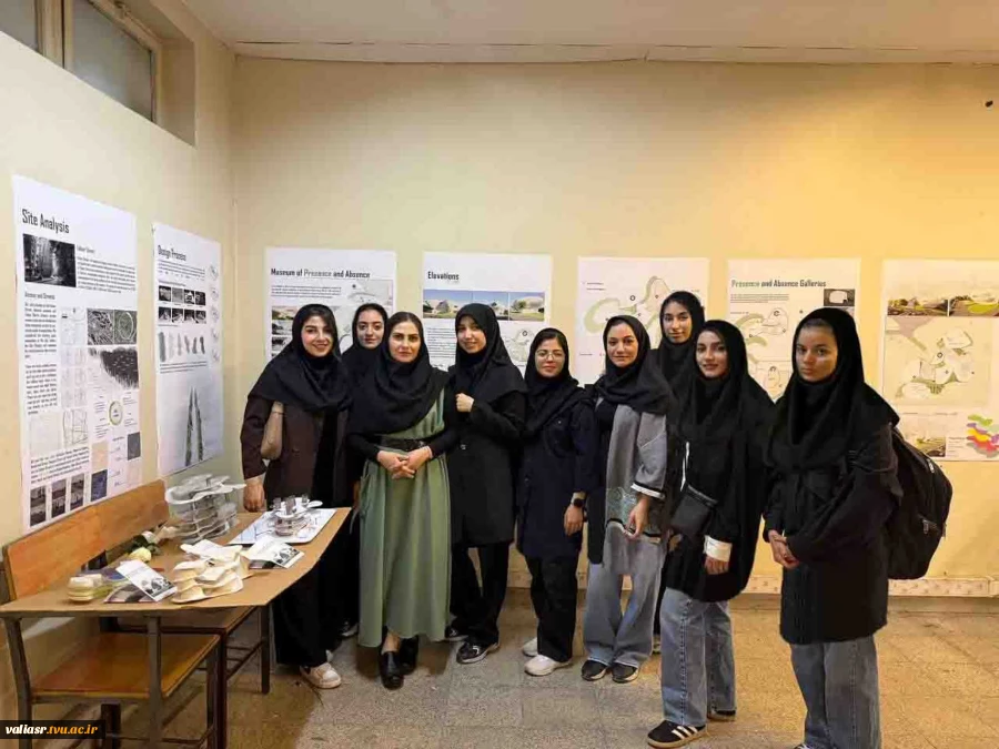 برگزاری نمایشگاه " طراحی موزه حواس" توسط دانشجویان رشته معماری دانشکده ولی عصر(عج) 2