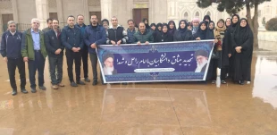 تجدید میثاق دانشگاهیان دانشکده ولی عصر (عج) با آرمان‌های امام خمینی (ره) و مقام معظم رهبری (مدظله‌العالی) 3