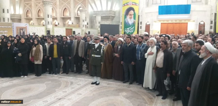 تجدید میثاق دانشگاهیان دانشکده ولی عصر (عج) با آرمان‌های امام خمینی (ره) و مقام معظم رهبری (مدظله‌العالی) 6